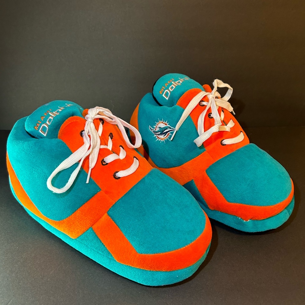 Miami dolphins original comfy feet sneaker slippers